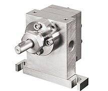Gear metering pump S14 on white background