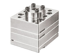 Double-Port Gear Metering Pump on white background